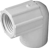 IPEX 435506 Pipe Elbow, 1/2 in, Socket x FPT, 90 deg Angle, PVC, White, SCH 40 Schedule, 150 psi Pressure