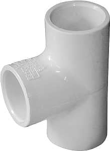 IPEX 435775 Pipe Tee, 1/2 in, Socket, PVC, White, SCH 40 Schedule, 150 psi Pressure