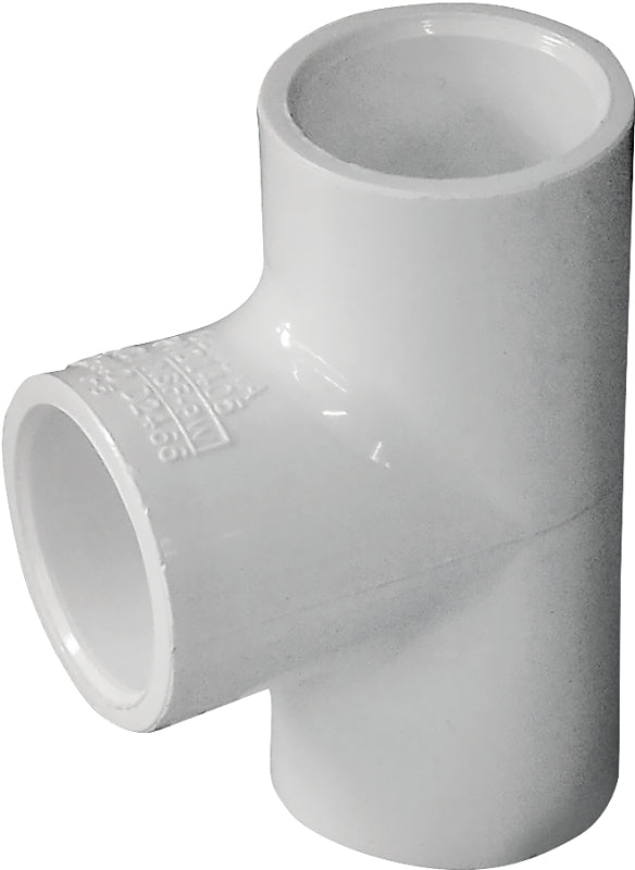 IPEX 435775 Pipe Tee, 1/2 in, Socket, PVC, White, SCH 40 Schedule, 150