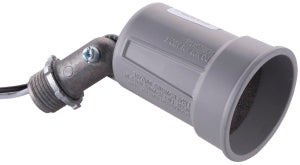 Hubbell 5606-0 Lamp Holder, Adjustable, Weatherproof, 5 in L x 2.094 in W x 2.094 in H Dimensions, 120 V, Gray