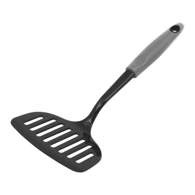 Chef Craft Black/Gray Nylon Jumbo Slotted Turner, Pack of 3