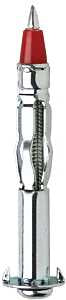 Cobra Anchors 163Y Hollow Wall Anchor, #6-32 Thread, Steel, Plated, 3/PK