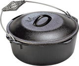 Lodge L10DO3 Dutch Oven, 7 qt, Cast Iron, Black, Spiral Grip Handle