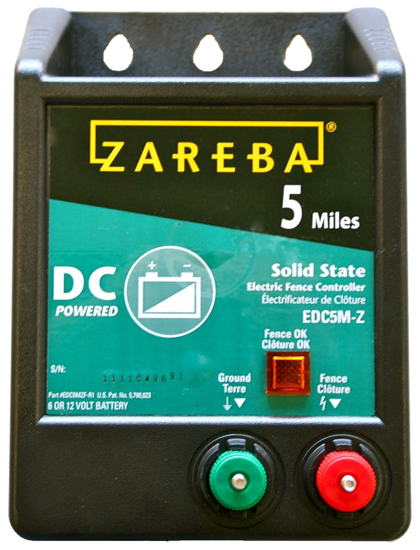 Zareba EDC5M-Z/B5 Solid State Charger, 0.25 J Output Energy