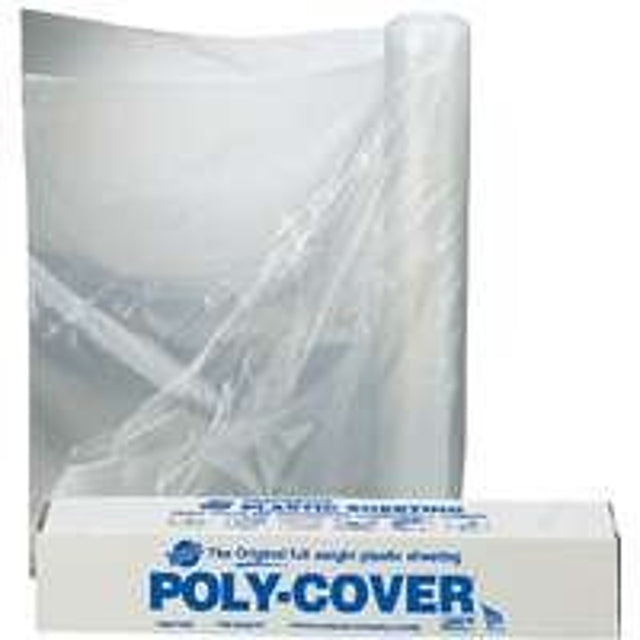 Warp's 4X3CC Poly Film, 200 ft L, 3 ft W, 4 mil Thick, Polyethylene Backing, Clear