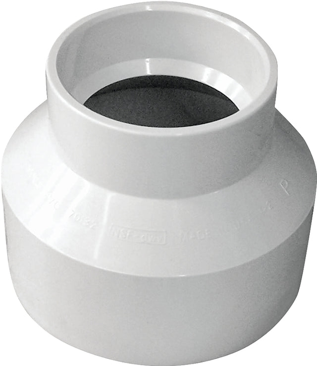 IPEX 193024 Reducing Coupling, 3 x 2 in, Hub, PVC, White, SCH 40 Sched
