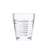 Chef Craft 1/8 cups Plastic Clear Measuring Cup, Pack of 3