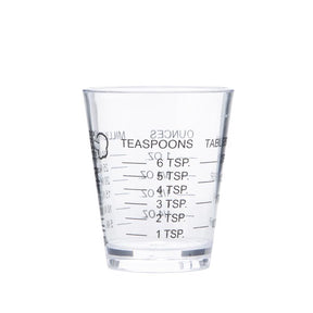 Chef Craft 1/8 cups Plastic Clear Measuring Cup, Pack of 3