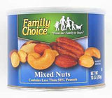 Family Choice 813 Mixed Nut, 10 oz Can, Pack of 12