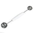 Chef Craft Silver/White Plastic/Stainless Steel Double Melon Baller, Pack of 3
