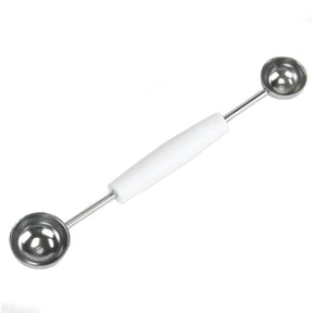 Chef Craft Silver/White Plastic/Stainless Steel Double Melon Baller, Pack of 3