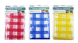 Diamond Visions Assorted Checkered Vinyl Disposable Tablecloth 72 in. L X 52 in. W, Pack of 24