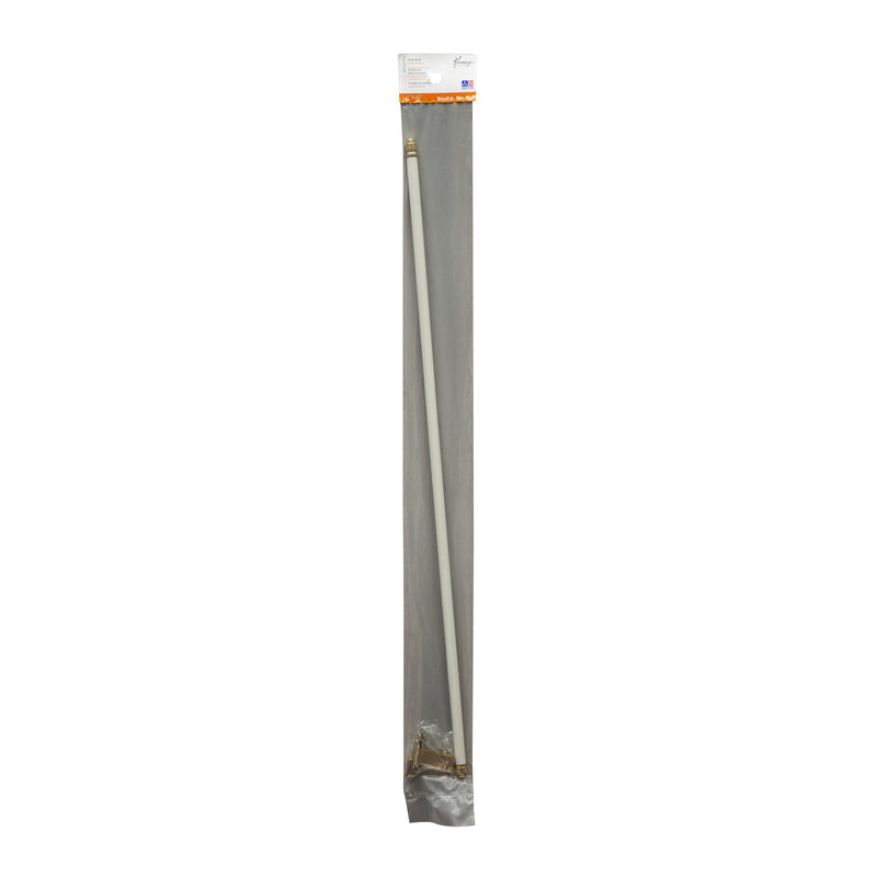 Kenney White Traditional/Transitional Sash Rod 28 in. L X 48 in. L