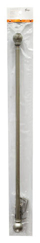 Kenney Brass Champagne Silver Curtain Rod 28 in. L X 48 in. L