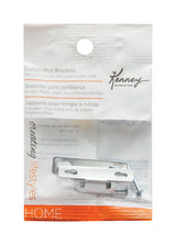 Kenney Silver Traditional/Transitional Curtain Rod Bracket 4 in. L