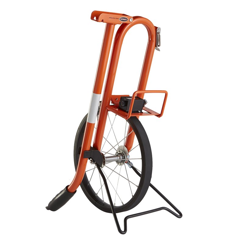 Keson MP301 Measuring Wheel, 9999.9 ft, 11-1/2 in Wheel, Rubber Wheel, Steel, Orange
