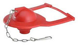 Korky 2011BP Hinge Toilet Flapper, Chlorazone Rubber, Red