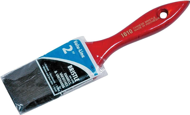 Linzer 1610-2 Paint Brush, 2 in W, 2 in L Bristle, China Bristle, Varnished Handle
