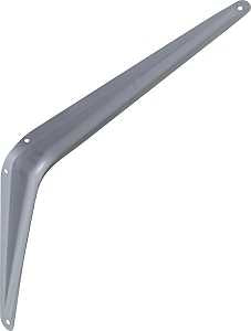 National Hardware 211BC Series N171-082 Shelf Bracket, 100 lb, 12 in L, Steel, Gray, Pack of 20