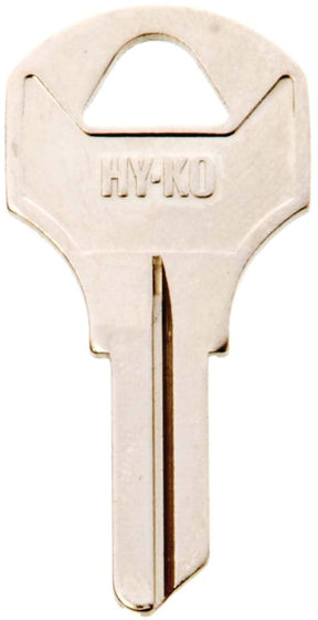 Hy-Ko 11010CO68 Key Blank, Brass, Nickel, For: Corbin Russwin Cabinet, House Locks and Padlocks, CO68 Key Number, Pack of 10