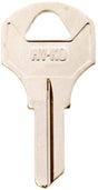 Hy-Ko 11010CO68 Key Blank, Brass, Nickel, For: Corbin Russwin Cabinet, House Locks and Padlocks, CO68 Key Number, Pack of 10