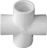 IPEX 435469 Pipe Cross, 1/2 in, Socket, PVC, White, SCH 40 Schedule, 150 psi Pressure