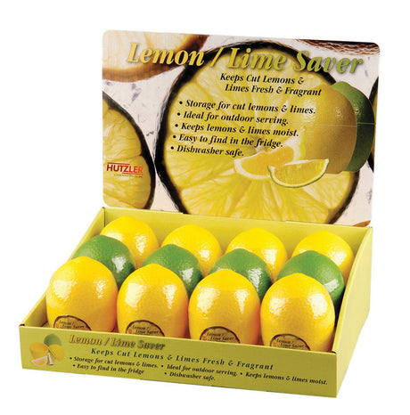 Hutzler Yellow/Green Plastic Lemon/Lime Saver, Pack of 12