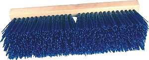 Birdwell 3015-6 Street Broom Head, 4-1/4 in L Trim, Polypropylene Bristle, Blue