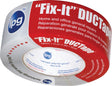 IPG 6900 Duct Tape, 55 yd L, 1.88 in W, Poly-Coated Cloth Backing, Silver