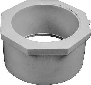 IPEX 035679 Reducer Bushing, 4 x 3 in, Spigot x Socket, PVC, White, SCH 40 Schedule, 220, 260 psi Pressure