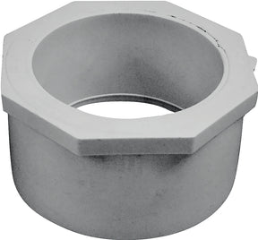 IPEX 035679 Reducer Bushing, 4 x 3 in, Spigot x Socket, PVC, White, SCH 40 Schedule, 220, 260 psi Pressure