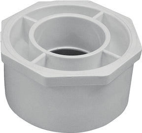 IPEX 035677 Reducer Bushing, 4 x 2 in, Spigot x Socket, PVC, White, SCH 40 Schedule, 220, 280 psi Pressure