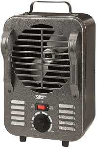 PowerZone LH872 Mini Milkhouse Heater, 12.5 A, 120 V, 750/1500 W, 1500 W Heating, 2-Heating Stage, Gray
