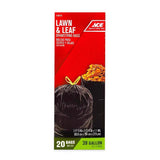 Ace 39 gal Lawn & Leaf Bags Drawstring 20 pk, Pack of 12