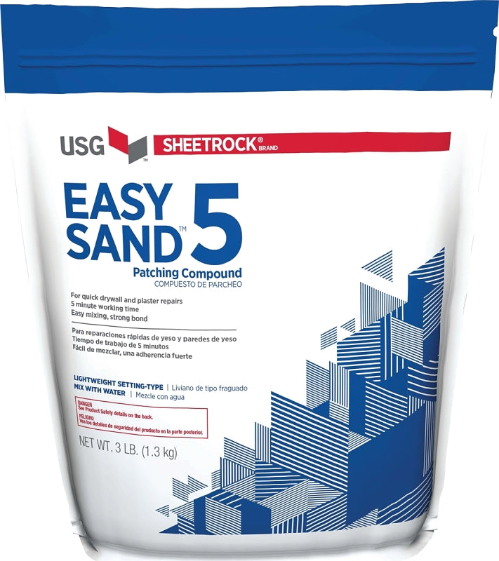 USG Easy Sand 5 384024 Joint Compound, Powder, Natural, 3 lb