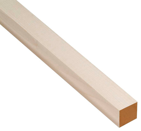 Waddell 8308UB Dowel Rod, Square, 1/2 in Dia, 36 in L, Hardwood, Pack of 16