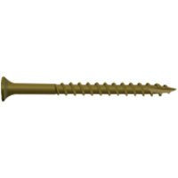 Camo 0356070 Deck Screw, #7 Thread, 1-1/4 in L, Bugle Head, Star Drive, T20 Drive, Type 17 Slash Point, Carbon Steel