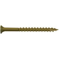 Camo 0356070 Deck Screw, #7 Thread, 1-1/4 in L, Bugle Head, Star Drive, Type 17 Slash Point, Carbon Steel, 100/PK