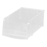 IRIS Clear Storage Bin 3 in. H X 4.5 in. W X 7.5 in. D Stackable, Pack of 12