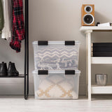 IRIS Weatherpro 46 qt Clear Storage Box 11.75 in. H X 15.75 in. W X 19.7 in. D Stackable, Pack of 6