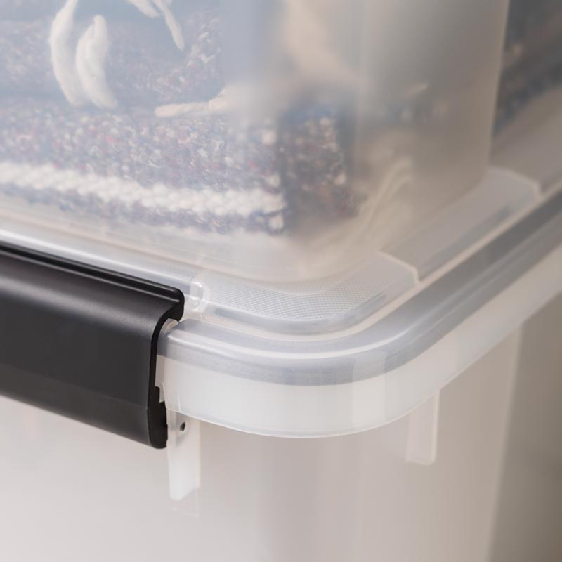 IRIS Weatherpro 46 qt Clear Storage Box 11.75 in. H X 15.75 in. W X 19.7 in. D Stackable, Pack of 6