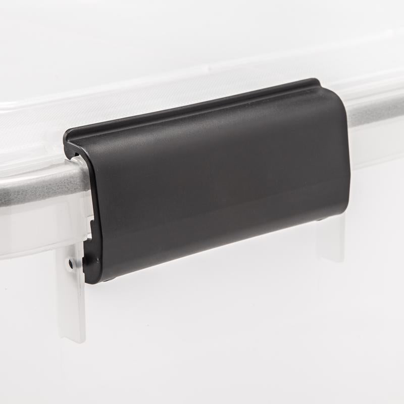 IRIS WEATHERPRO 30 qt Clear Storage Box 7.75 in. H X 15.75 in. W X 19.7 in. D Stackable, Pack of 6