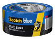 ScotchBlue PROSharp Series 2093+-48EC Painter's Tape, 60 yd L, 1.88 in W, Crepe Paper Backing, Blue