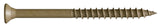 Camo 0356139 Deck Screw, #8 Thread, 2 in L, Bugle Head, Star Drive, Type 17 Slash Point, Carbon Steel, ProTech-Coated