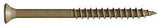 Camo 0356174 Deck Screw, #9 Thread, 3 in L, Bugle Head, Star Drive, Type 17 Slash Point, Carbon Steel, ProTech-Coated