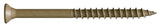 Camo 0356174 Deck Screw, #9 Thread, 3 in L, Bugle Head, Star Drive, Type 17 Slash Point, Carbon Steel, ProTech-Coated