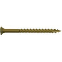 Camo 0356190 Deck Screw, #10 Thread, 3-1/2 in L, Bugle Head, Star Drive, Type 17 Slash Point, Carbon Steel, 50/PK