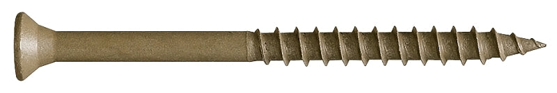 Camo 0356199 Deck Screw, #10 Thread, 3-1/2 in L, Bugle Head, Star Drive, Type 17 Slash Point, Carbon Steel, 1350/PK