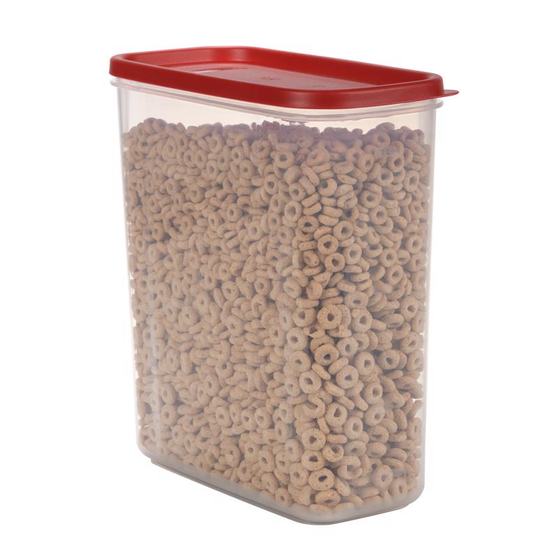 Rubbermaid 21 cups Clear/Red Food Storage Container 1 pk, Pack of 2