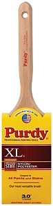 Purdy 144064330 Trim Brush, Natural Hardwood Handle, 3 in W, Nylon/Polyester Bristle, Fluted Handle